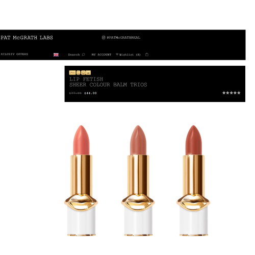 Pat McGrath lipsticks
