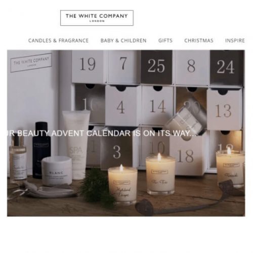 the white company advent calendar 2020